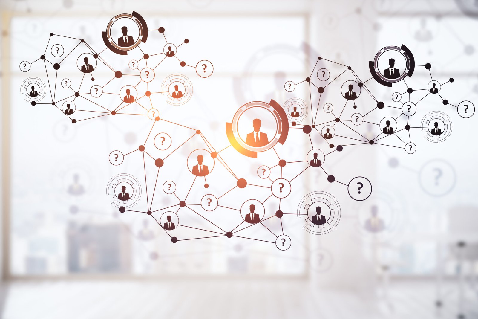 Connexions numériques créatives avec des icônes RH et d'entreprise.